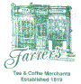 We serve a wide selection of Farrers tea and coffee 