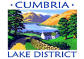 cumbria tourist board logo on gleaston watermill in the lake district peninsulas of cumbria