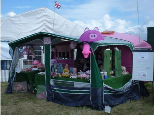 Pig's Whisper pink pig rig from Gleaston watermill on tour from the lake district peninsulas